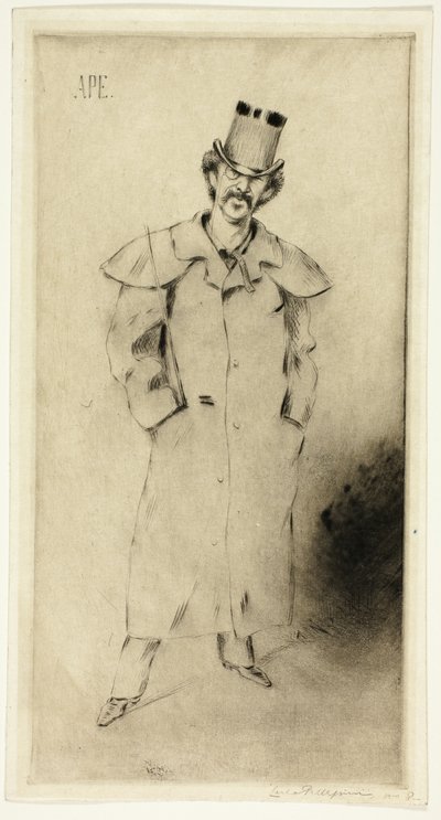 ウィスラーの肖像 作： Carlo Pellegrini