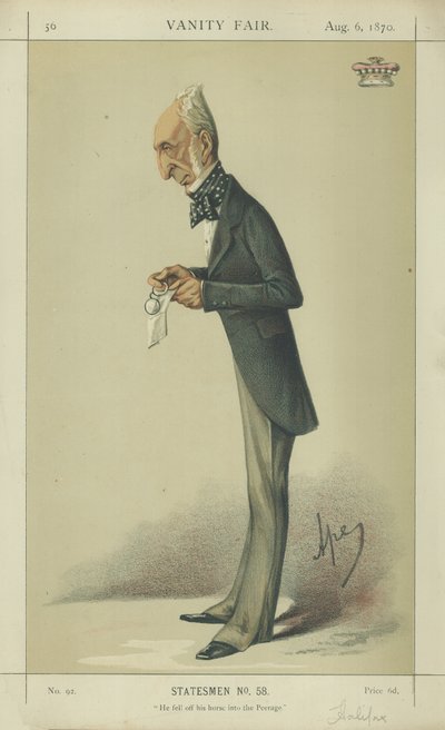チャールズウッド卿、ハリファックス卿 作： Carlo Pellegrini