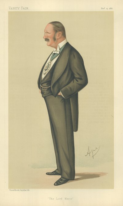 レジナルド・ハンソン卿、右翼ロンドン市長 作： Carlo Pellegrini