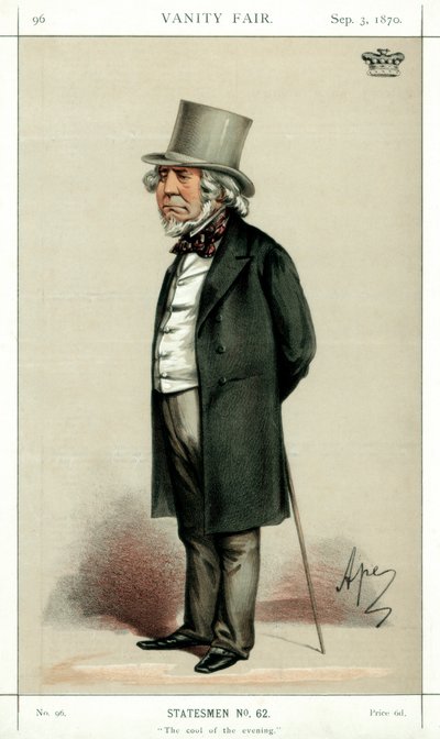 夜の涼しさ、ホートン卿、イギリスの詩人、政治家、1870年。 作： Carlo Pellegrini