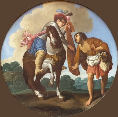 ドイツ語：Der Heilige Martin und der Bettler 聖マルティンと乞食 作： Carlo Saraceni