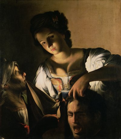 ジュディス、ホロフェルネスの頭、1615年 作： Carlo Saraceni