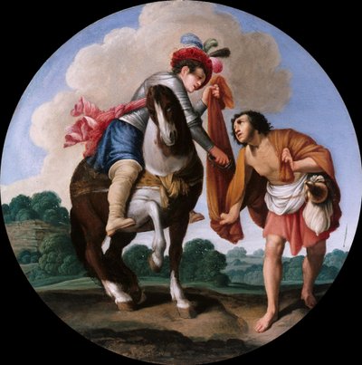 セントマーチンと乞食、c。 1608〜1610 作： Carlo Saraceni