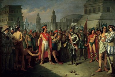 1856年のエルナンコルテス軍によるグアチモシンの刑務所 作： Carlos Maria Esquivel