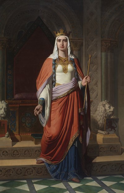 レオンとカスティーリャのウラカ女王、1857 年 作： Carlos Múgica y Pérez