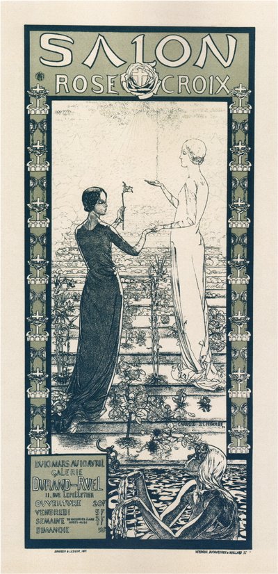 Rose & Cross Society の展示 作： Carlos Schwabe