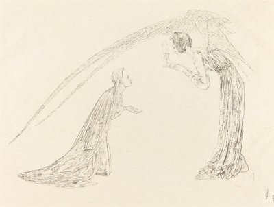 受胎告知 作： Carlos Schwabe