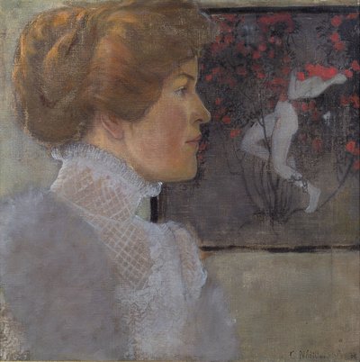 女性の肖像 作： Carola Nahowska
