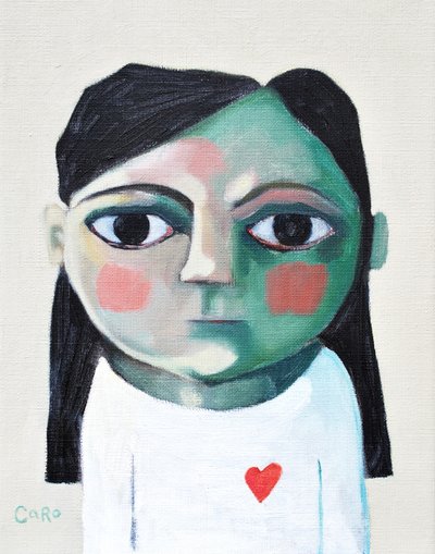 赤いハートを持った少女 作： Caroline Roberts