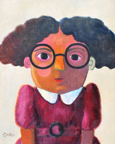 メガネをかけた気まぐれな少女 作： Caroline Roberts