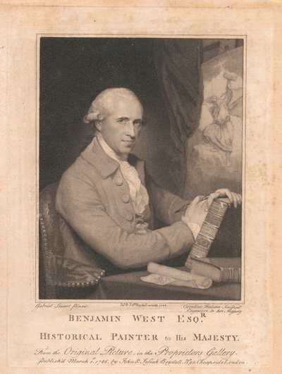 Benjamin West, Esqr., Painer Histórico de Sua Majestade 作： Caroline Watson