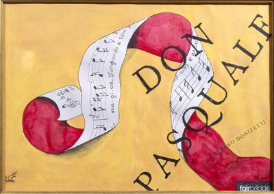 ドン・パスクアーレ（紙にペンとインク、水彩画） 作： Carolyn Hubbard Ford
