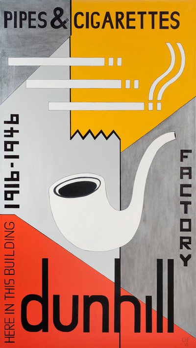 ダンヒルパイプとタバコ、2013年 作： Carolyn Hubbard Ford