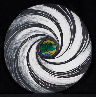 ヤシの木とレンズ渦、2005 作： Carolyn Hubbard Ford