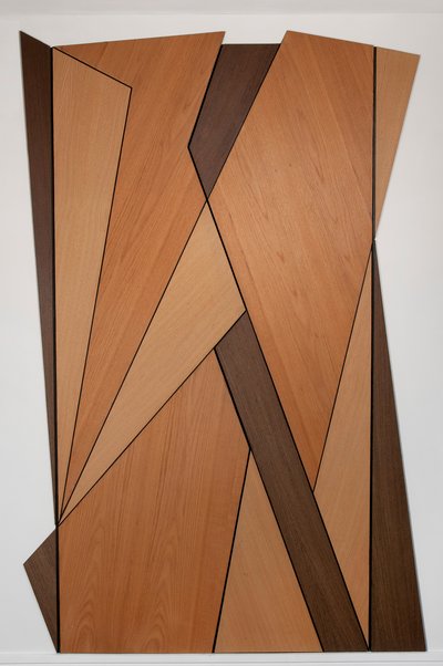ヴォルティスト・ドア, 2012 (木工用化粧板) 作： Carolyn Hubbard Ford