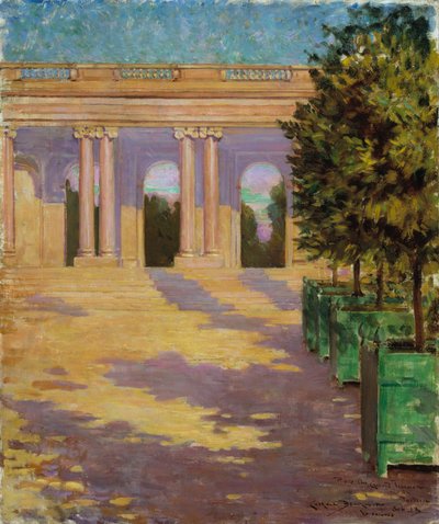 大トリアノンのアーケード、ベルサイユ、1913年。 作： Carroll Beckwith