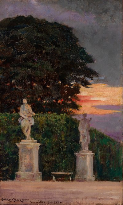 テラスの一角、ヴェルサイユ、1911年。 作： Carroll Beckwith