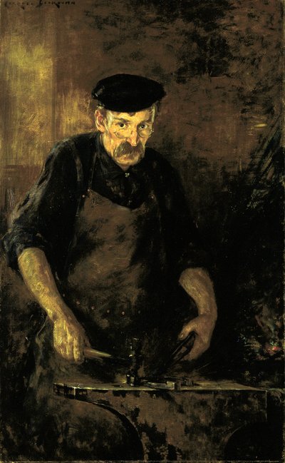 鍛冶屋、1909 年。 作： Carroll Beckwith