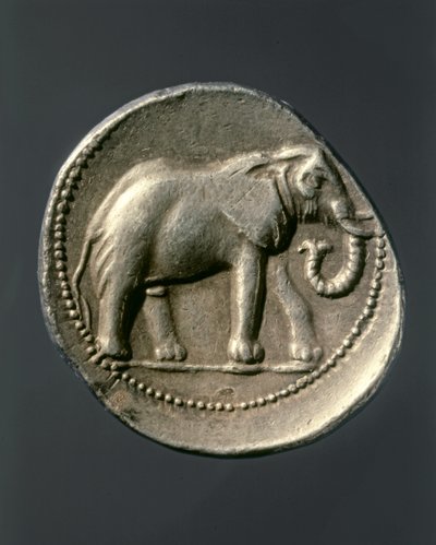 ハンニバル・バルカ：ハンニバルの象を示す金貨（ゴールドコイン） 作： Carthaginian Carthaginian