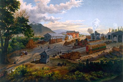 1878年オリザバの駅 作： Casimiro Castro