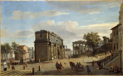 コンスタンティヌスのアーチ 作： Caspar Adriaans van Wittel
