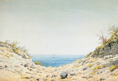 海の窪地からの眺め 作： Caspar David Friedrich