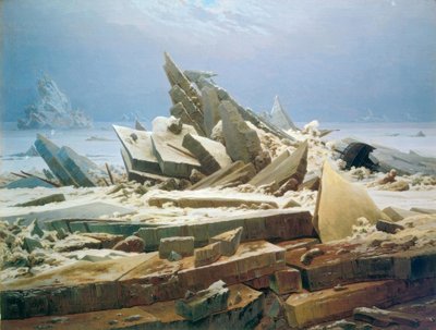 北極海 作： Caspar David Friedrich