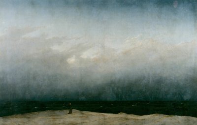 海沿いの僧侶 作： Caspar David Friedrich