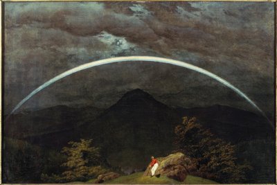 虹と山の風景 作： Caspar David Friedrich