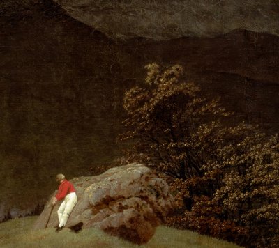 虹と山の風景 作： Caspar David Friedrich