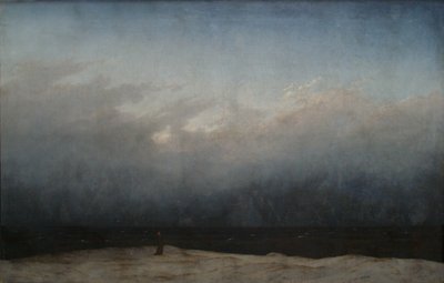 ドイツ語：Der Mönch am Meer 海辺の修道士 作： カスパー・デイビッド・フリードリッヒ