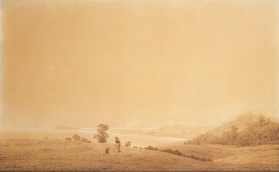 ドイツ語：Die Ostküste der Insel Rügen mit Schäfer シェパードとリューゲン島東岸 作： カスパー・デイビッド・フリードリッヒ
