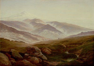 ドイツ語：Erinnerungen an das Riesengebirge 巨大な山々の思い出 作： カスパー・デイビッド・フリードリッヒ