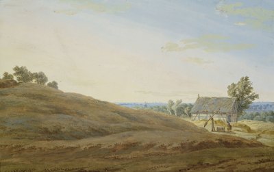 リューゲン島の井戸のある小屋 作： Caspar David Friedrich