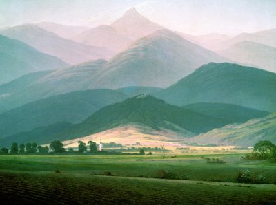 Riesengebirgeの風景 作： Caspar David Friedrich