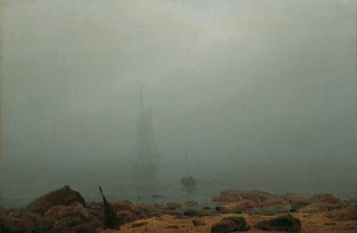 霧の海のビーチ 作： Caspar David Friedrich