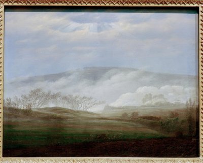 エルベ渓谷の霧 作： Caspar David Friedrich