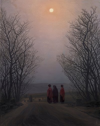 イースターの朝。 1828-35年頃 作： Caspar David Friedrich