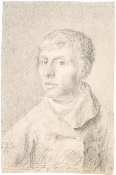 自画像 作： Caspar David Friedrich