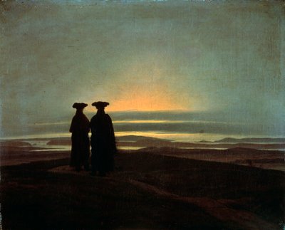 1830年から1835年のサンセットブラザーズ。 作： Caspar David Friedrich