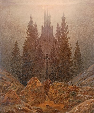 山の十字架 作： Caspar David Friedrich