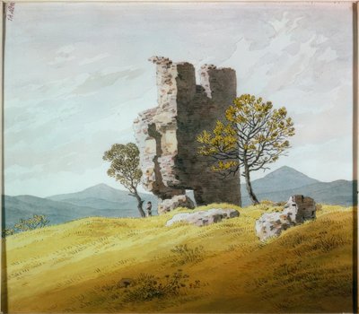 Turmruine 作： Caspar David Friedrich