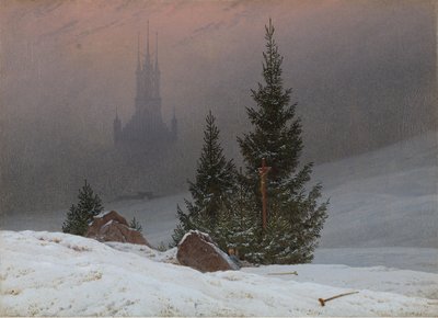 冬の風景、1811年頃（キャンバスに油彩） 作： Caspar David Friedrich