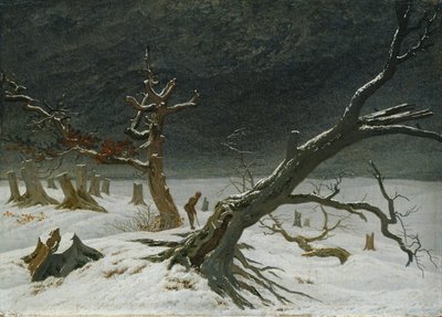 冬の風景 作： Caspar David Friedrich