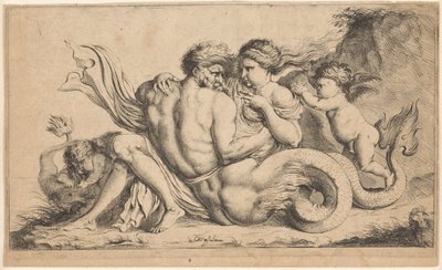 ニンフのトリトン 作： Caspar Jacob van Opstal (II) (attributed to)