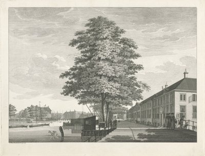 アムステルダムのディアコニー老婦人と男性の家の眺め 作： Caspar Jacobsz. Philips
