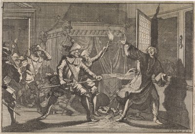 フリードラント公アルブレヒト・フォン・ヴァレンシュタインは、1634年に彼自身の兵士によって殺害されました 作： Caspar Luyken (attributed to)