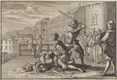 サンク マルス侯爵とフランソワ ド トゥーの斬首、1642 年 作： Caspar Luyken (attributed to)