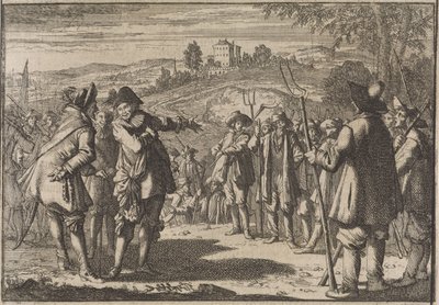 イギリス農民の反乱、1645年 作： Caspar Luyken (attributed to)