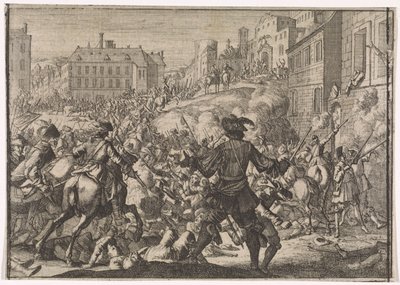 スウェーデン軍によるプラハの征服、1648 年 作： Caspar Luyken (attributed to)